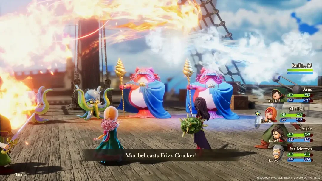 Dragon Quest vii reimagined Combats